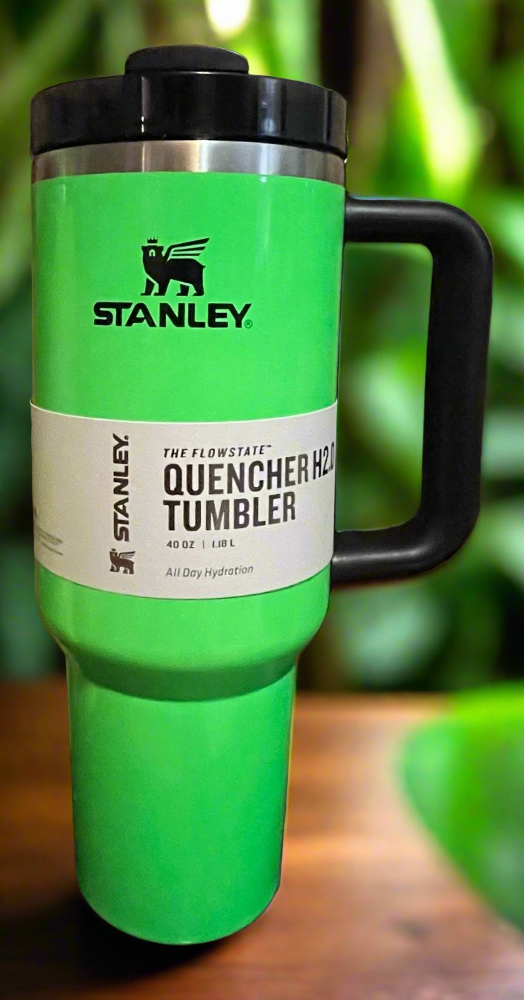 40 ounce Stanley tumbler cups - assorted colors - comes with Straw and Lid