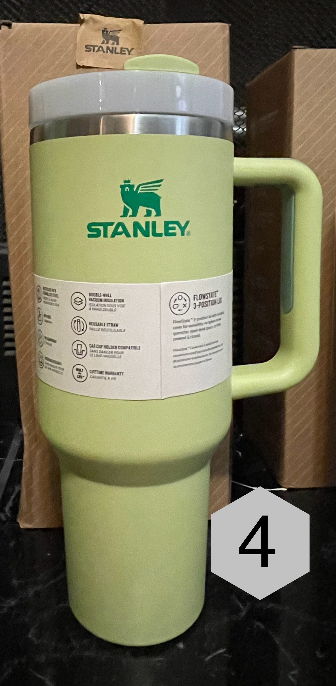 40 ounce Stanley tumbler cups - assorted colors - comes with Straw and Lid