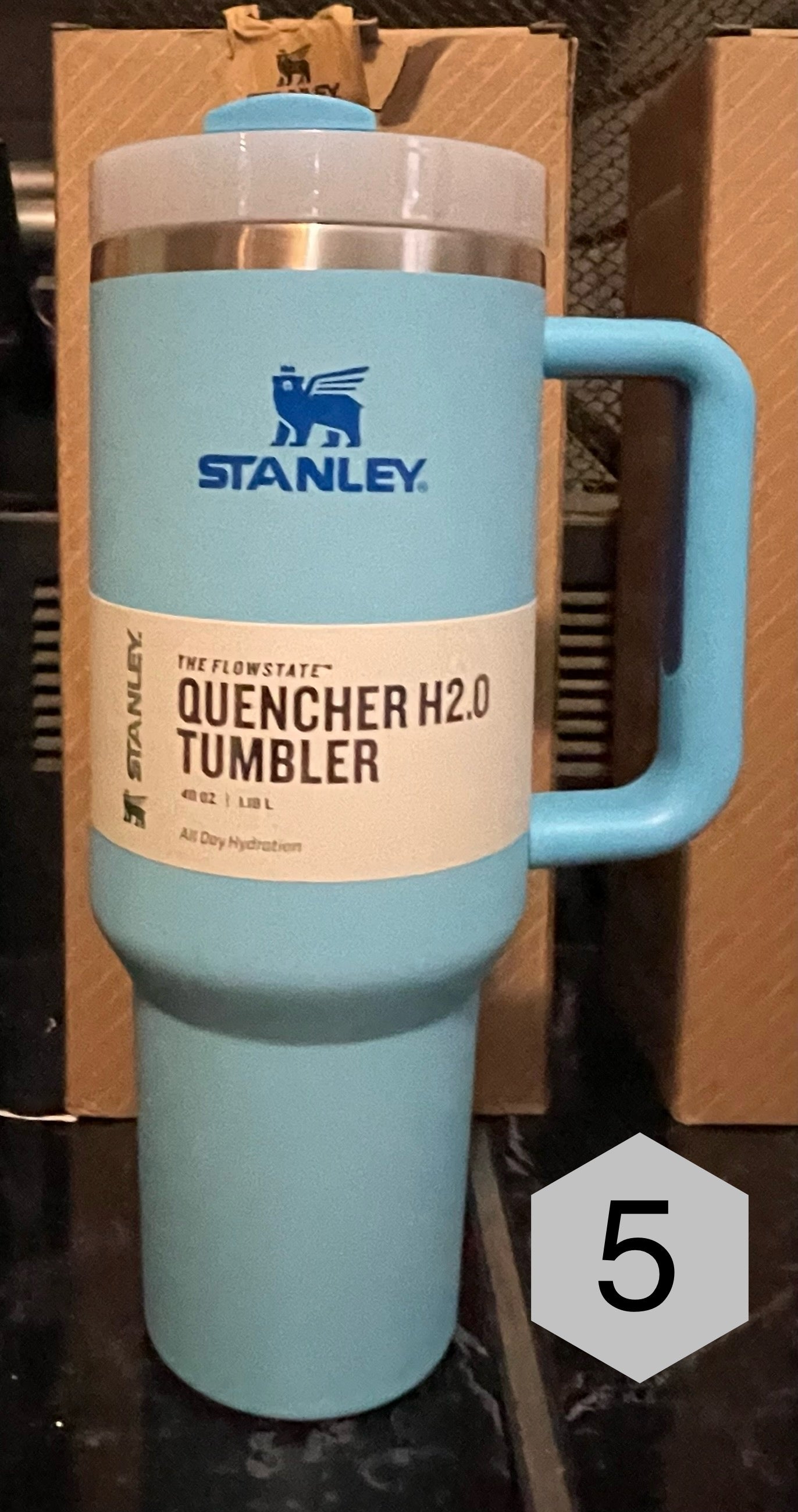 40 ounce Stanley tumbler cups - assorted colors - comes with Straw and Lid