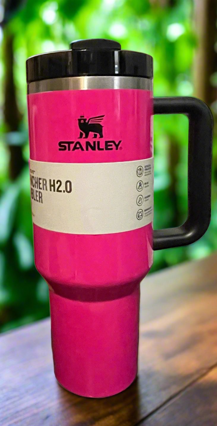 40 ounce Stanley tumbler cups - assorted colors - comes with Straw and Lid