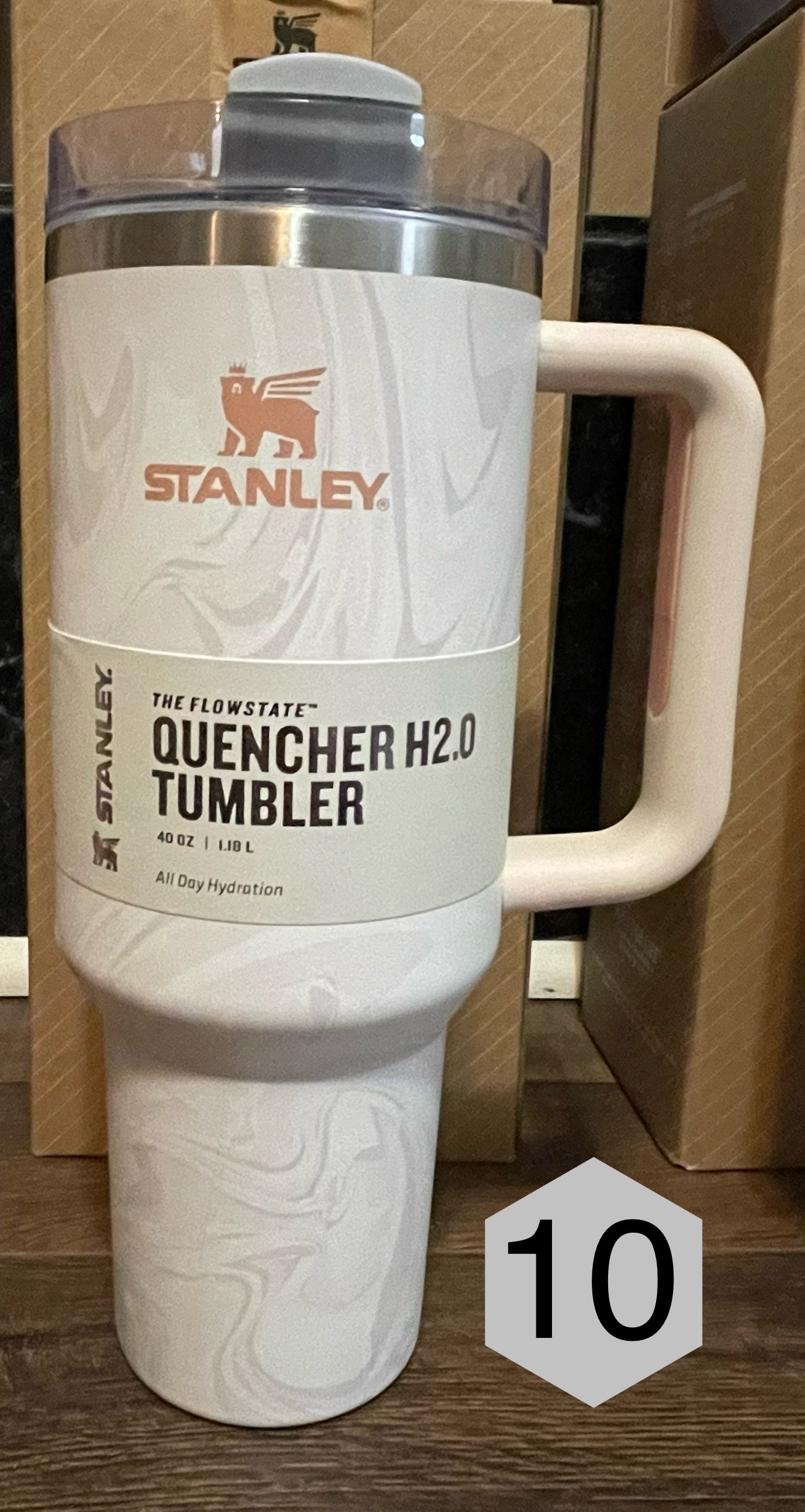 40 ounce Stanley tumbler cups - assorted colors - comes with Straw and Lid