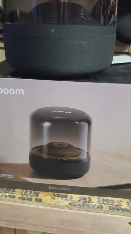 Airboom 360 degree Bluetooth speaker wired Aura style with subwoofer by Boomblin